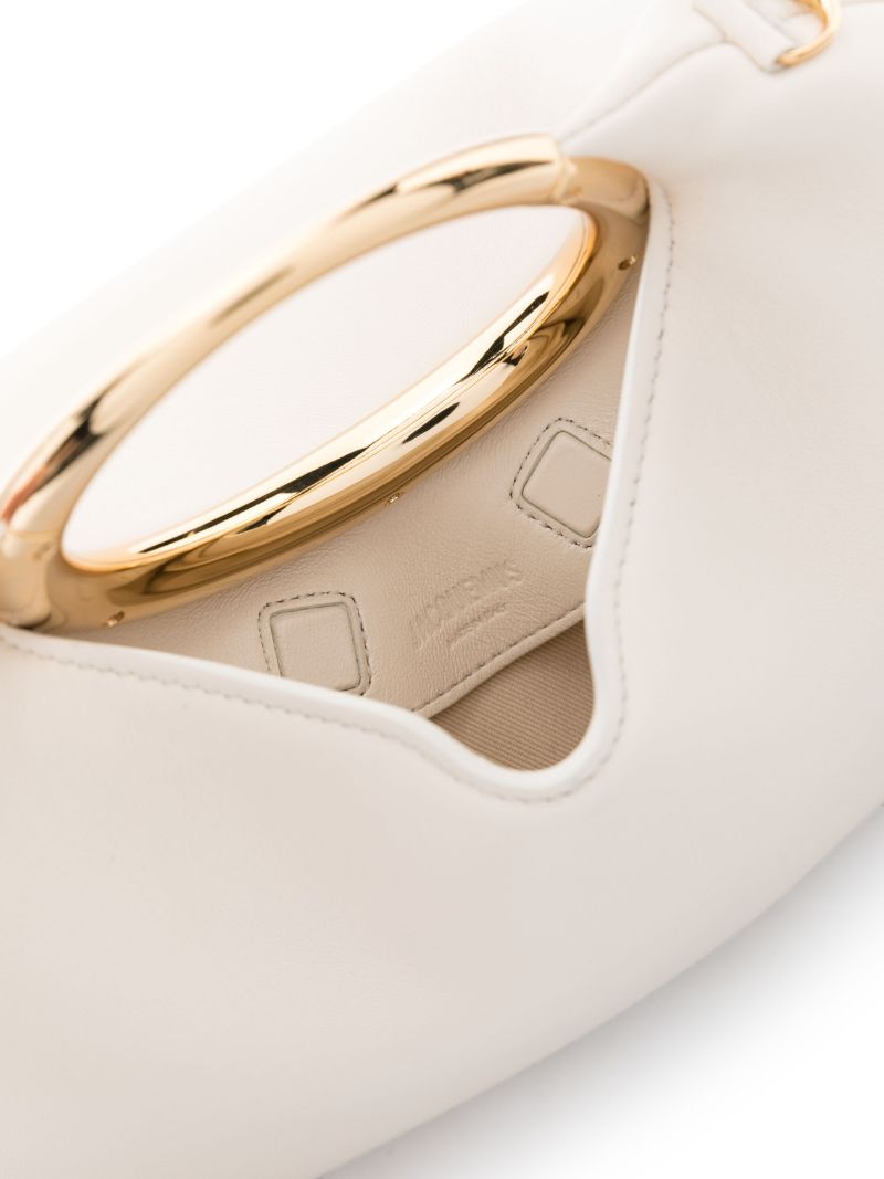 White Le Calino Leather Tote Bag