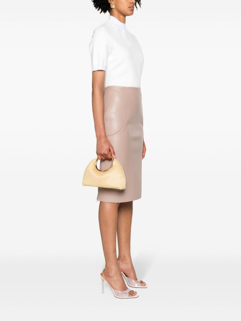 Yellow Le Calino Leather Tote Bag