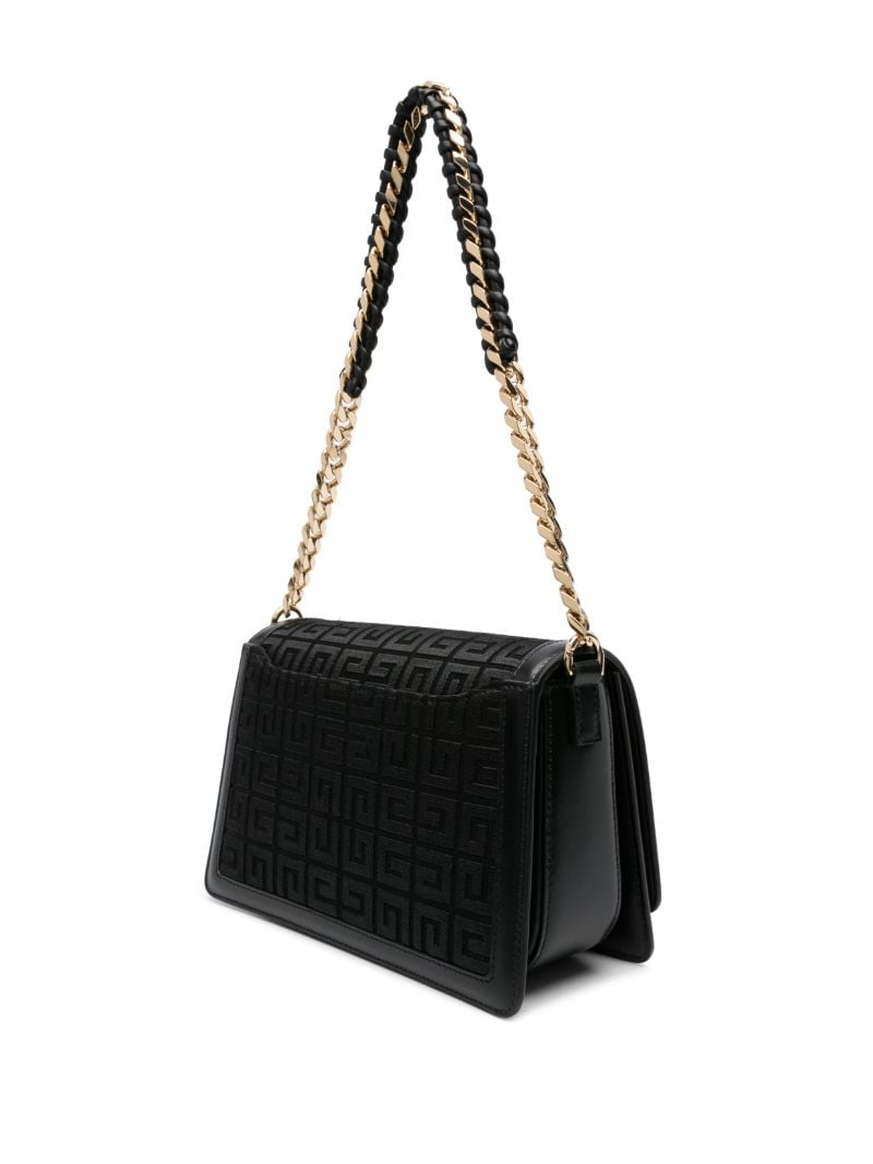Black 4g-embroidered Shoulder Bag