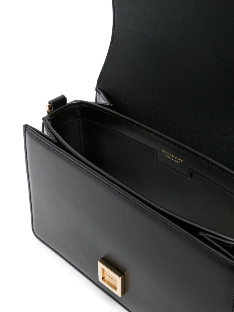 Black 4g-embroidered Shoulder Bag