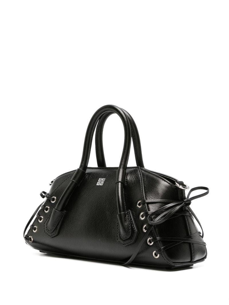 Black Antigona Stretch Mini Leather Tote Bag