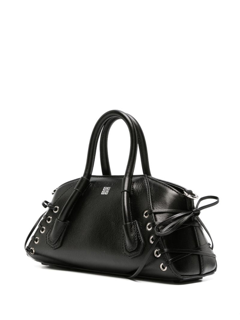 Black Antigona Stretch Mini Leather Tote Bag
