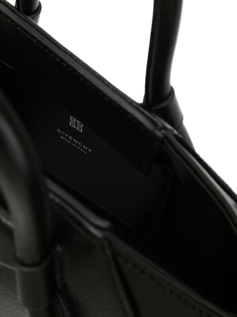 Black Antigona Stretch Mini Leather Tote Bag