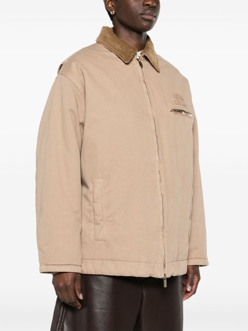 Neutral Logo-appliquÃ_x0083_Â© Shirt Jacket