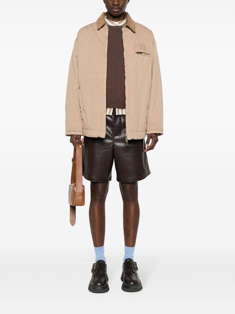Neutral Logo-appliquÃ_x0083_Â© Shirt Jacket