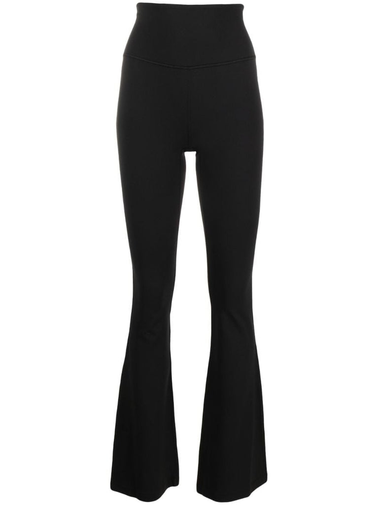 Black Groove Super-high-rise Flared Trousers