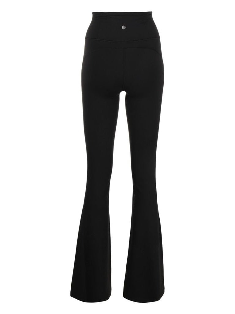 Black Groove Super-high-rise Flared Trousers
