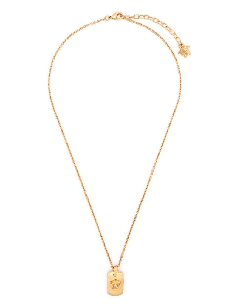 Gold-tone Medusa Head Necklace