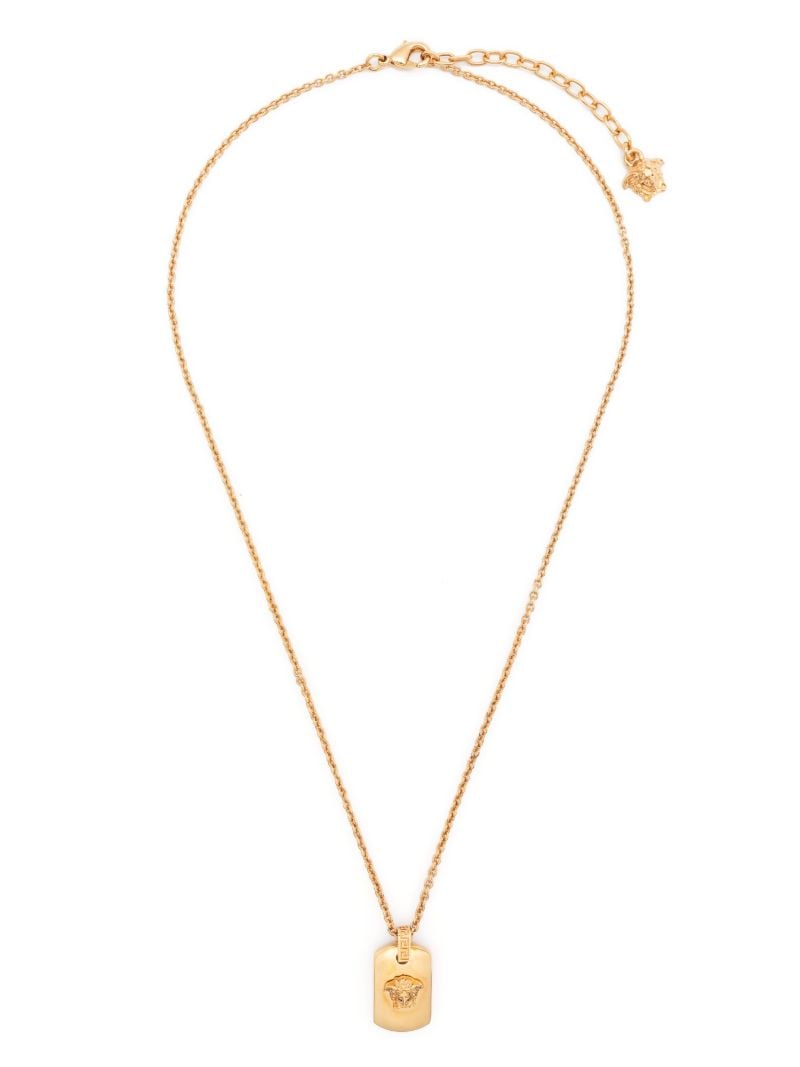 Gold-tone Medusa Head Necklace