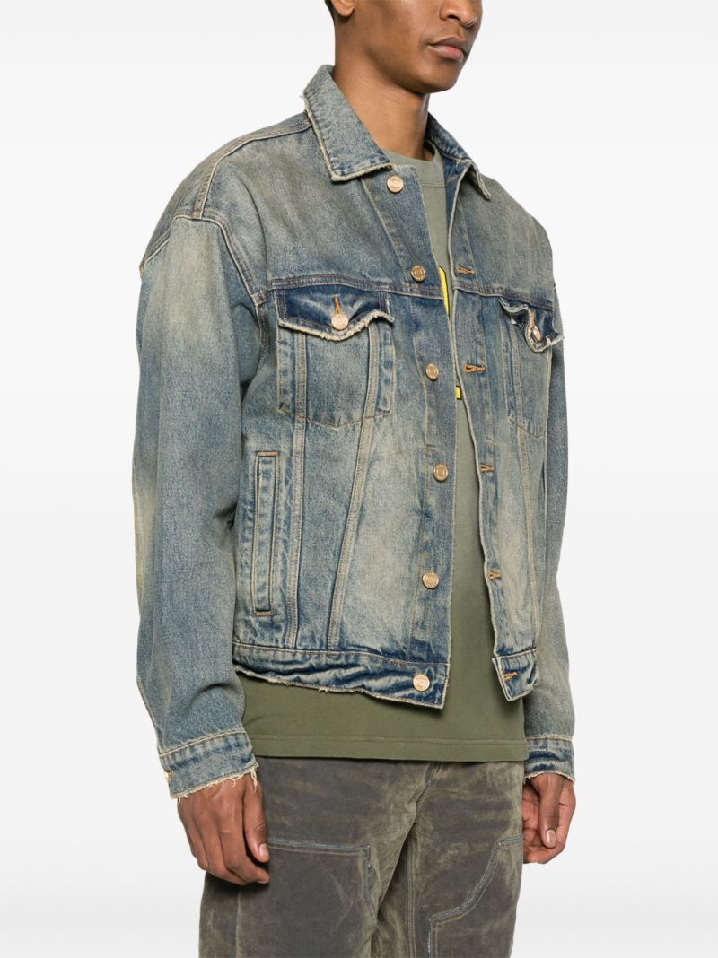 Blue P027 Oversized Denim Jacket