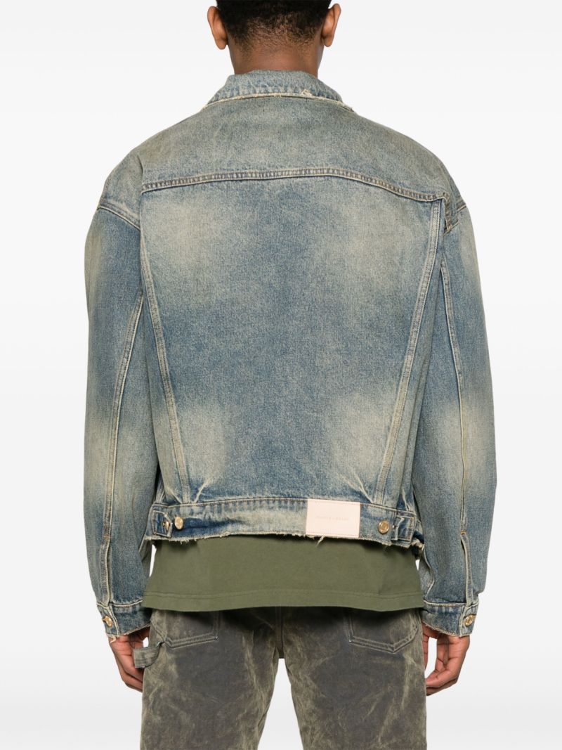 Blue P027 Oversized Denim Jacket
