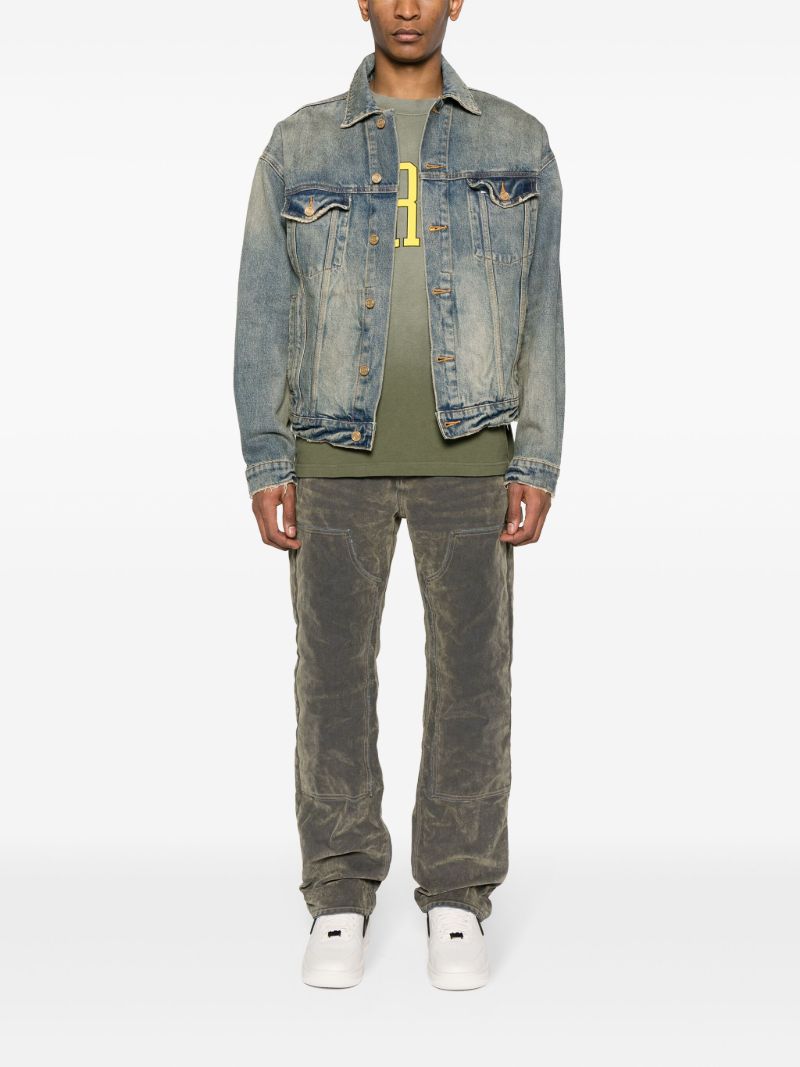 Blue P027 Oversized Denim Jacket