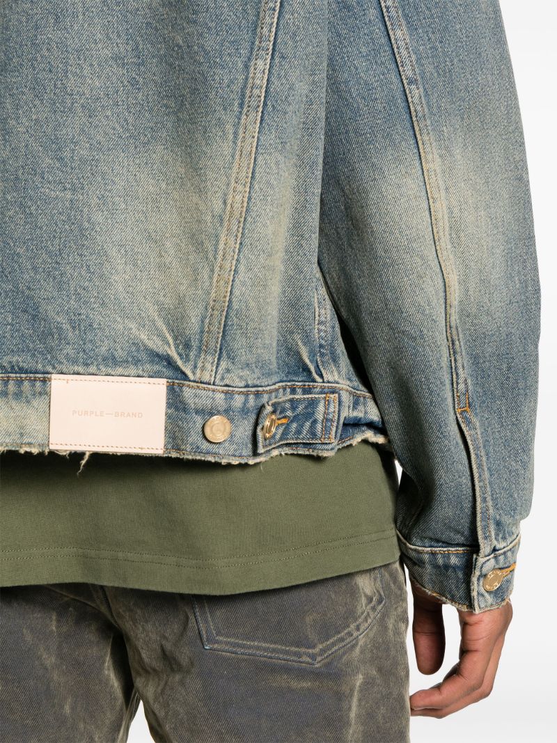Blue P027 Oversized Denim Jacket