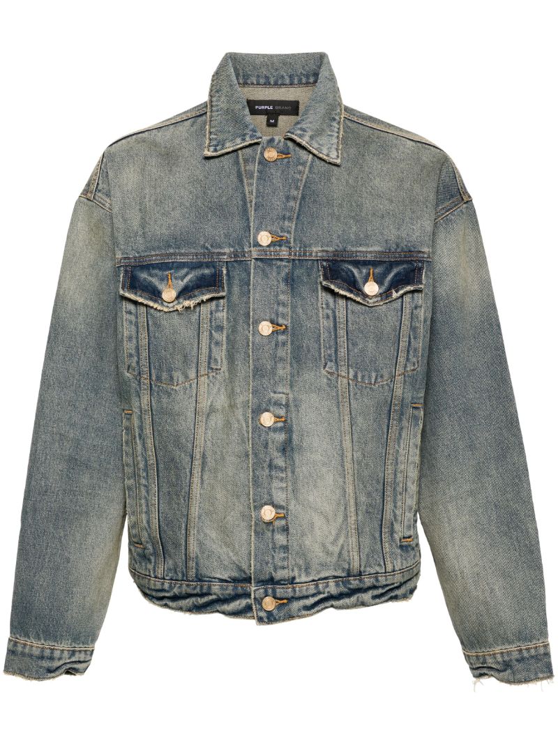 Blue P027 Oversized Denim Jacket