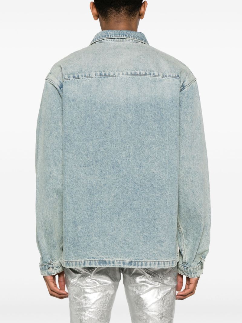 Blue Washed Denim Shirt