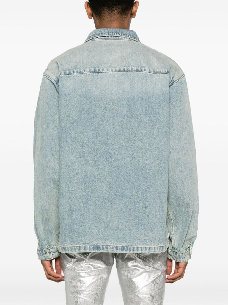 Blue Washed Denim Shirt