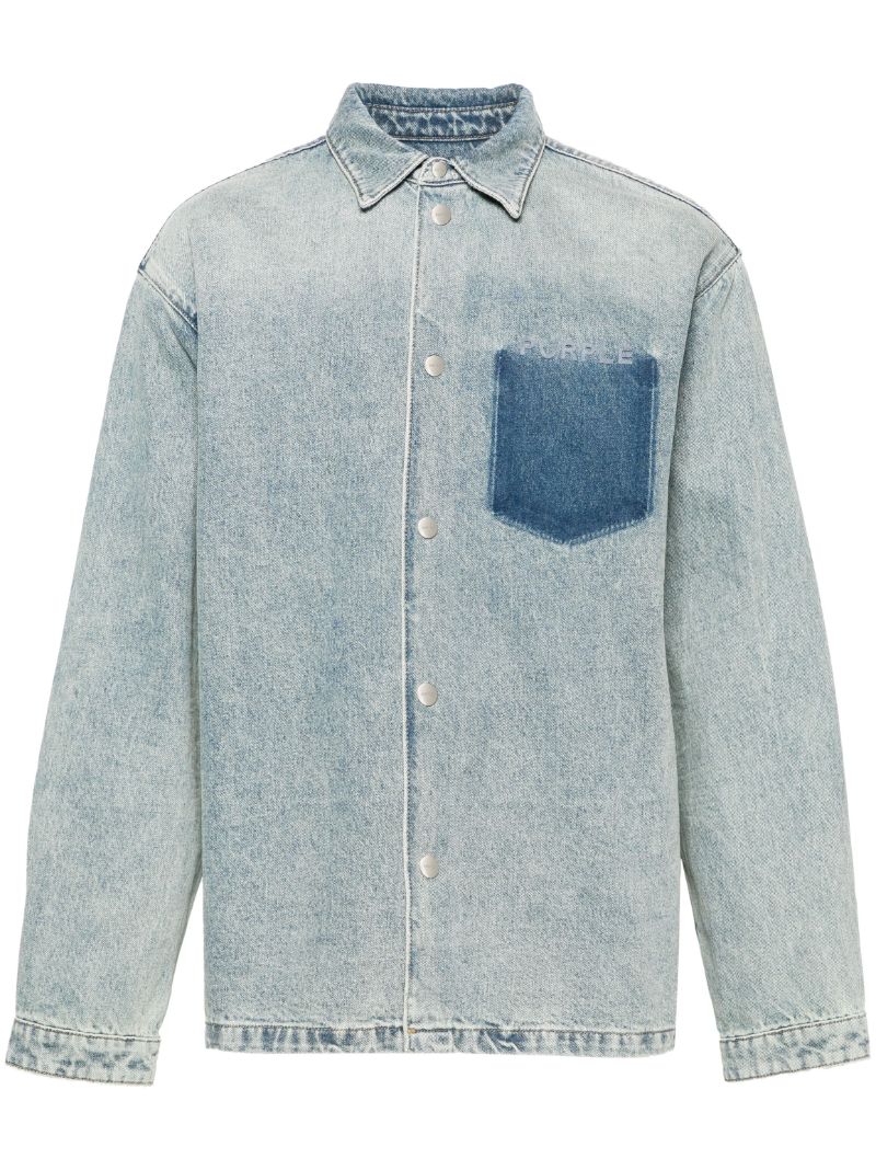 Blue Washed Denim Shirt
