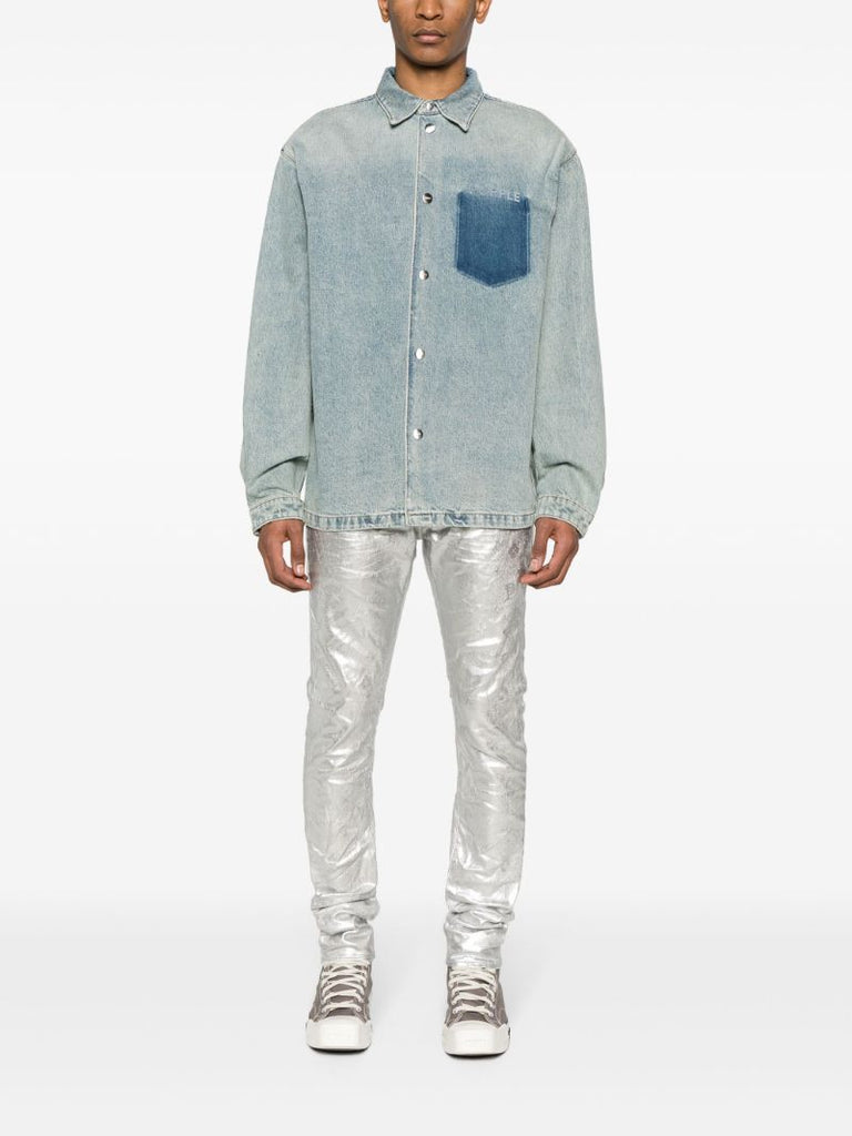 Blue Washed Denim Shirt