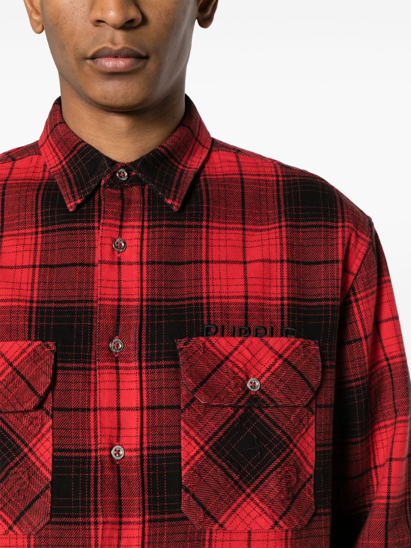 Red Checked Cotton Shirt