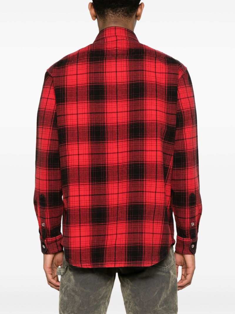 Red Checked Cotton Shirt