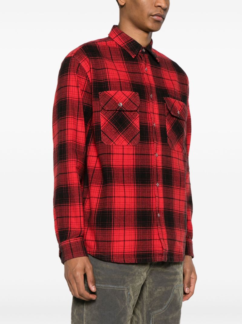 Red Checked Cotton Shirt