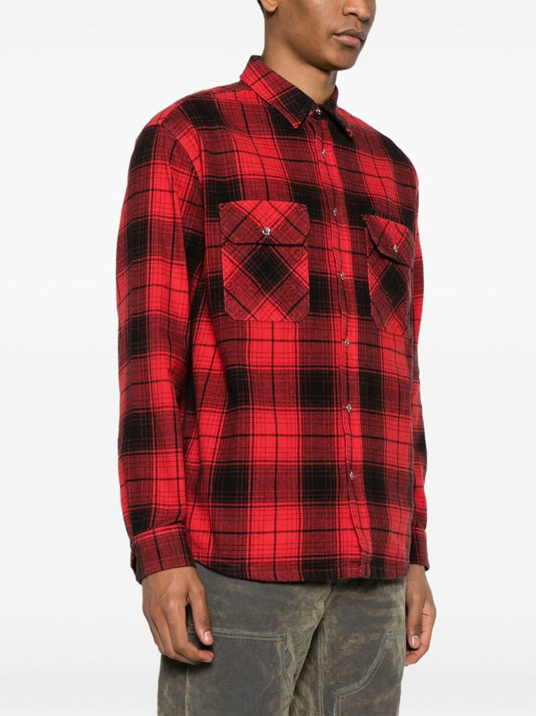 Red Checked Cotton Shirt