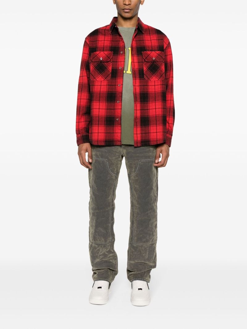 Red Checked Cotton Shirt