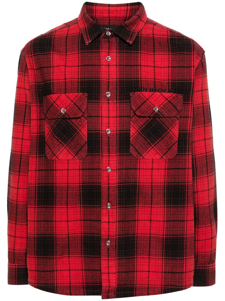 Red Checked Cotton Shirt