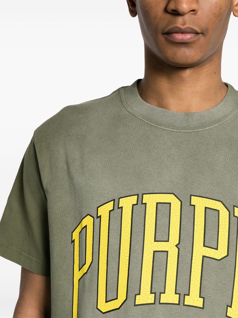 Green Logo-print Cotton T-shirt