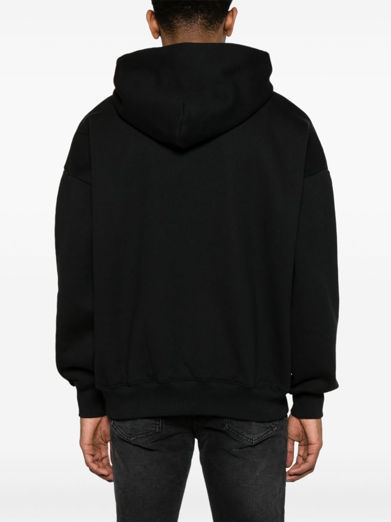 X Blue Sky Inn Black Cotton Hoodie