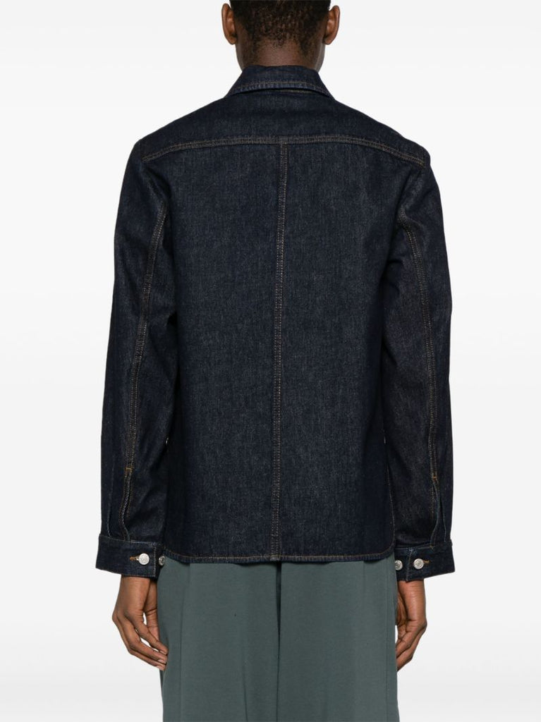 Blue Button-up Denim Shirt Jacket