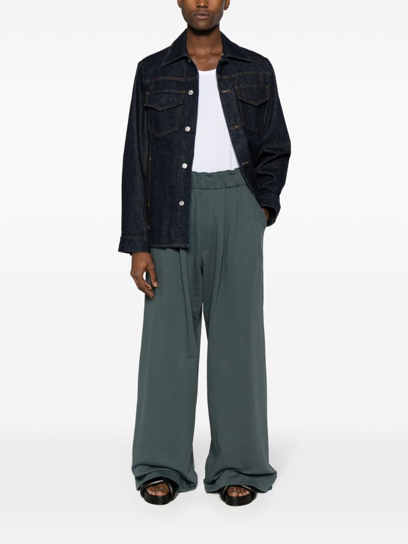 Blue Button-up Denim Shirt Jacket