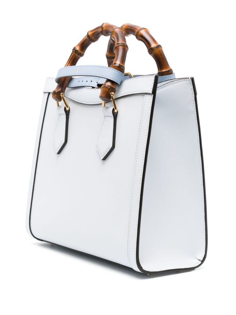 Blue Diana Small Leather Tote Bag