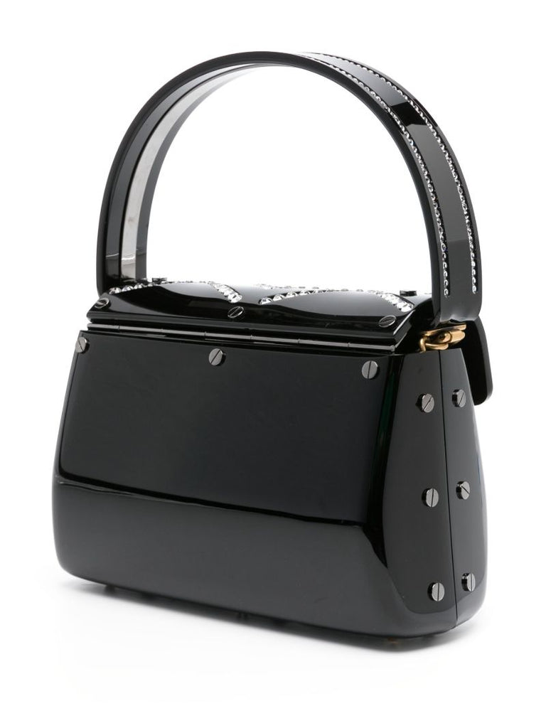 Black Broadway Crystal-embellished Tote Bag