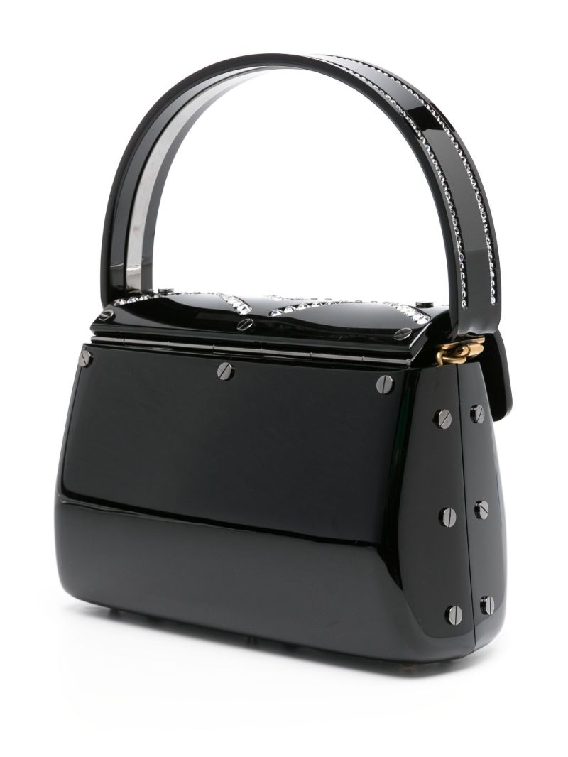 Black Broadway Crystal-embellished Tote Bag
