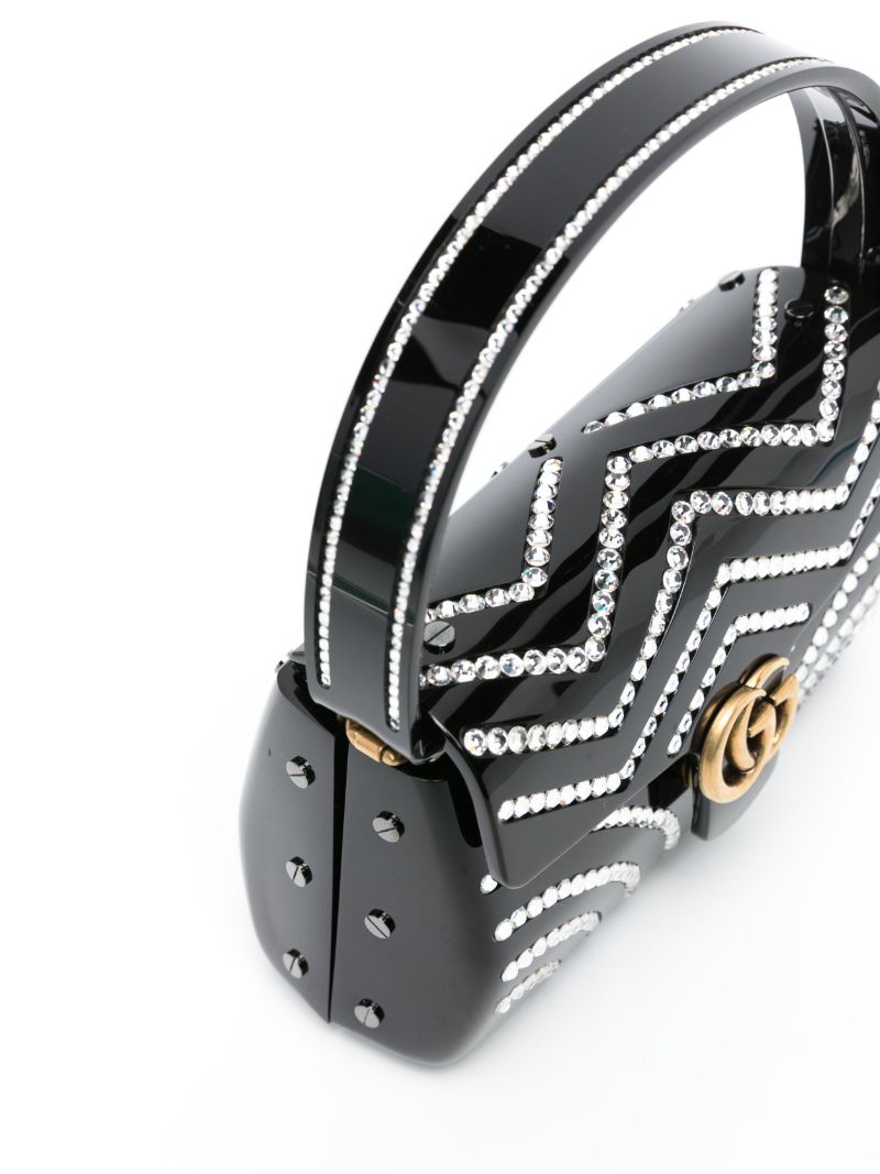 Black Broadway Crystal-embellished Tote Bag