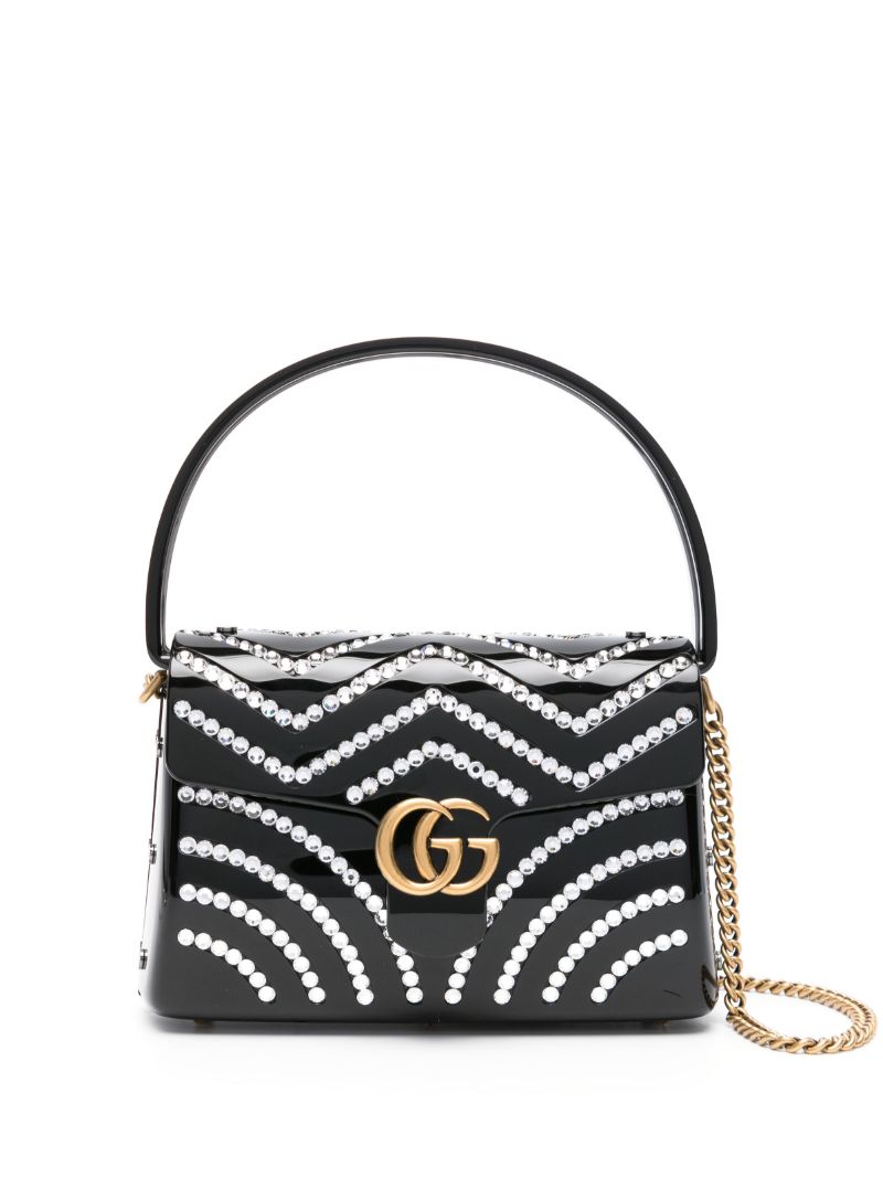 Black Broadway Crystal-embellished Tote Bag