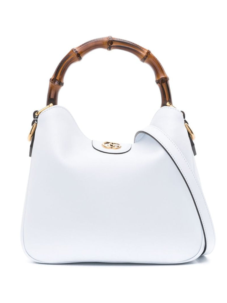 White Diana Leather Tote Bag