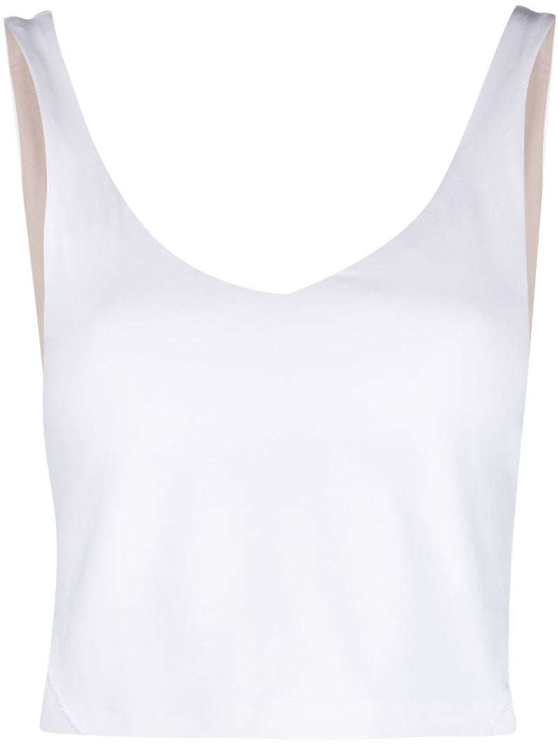 White Align Tank Top