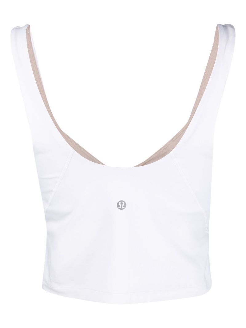 White Align Tank Top
