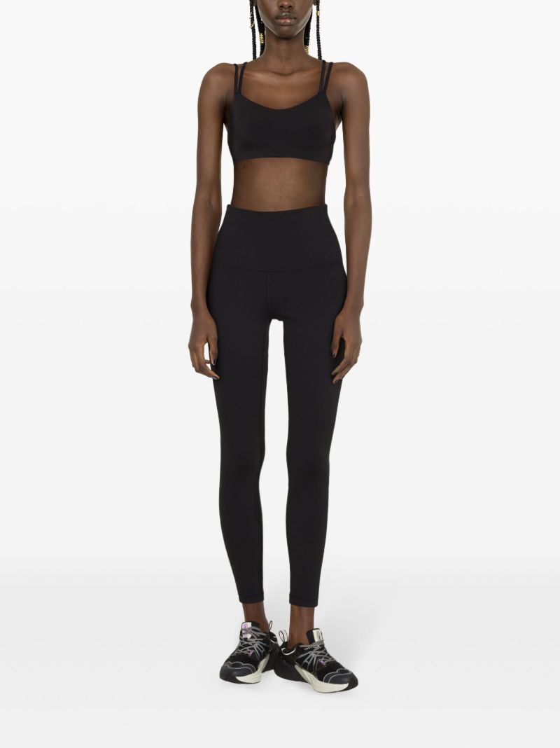 Black Like a Cloud Longline Sports Bra