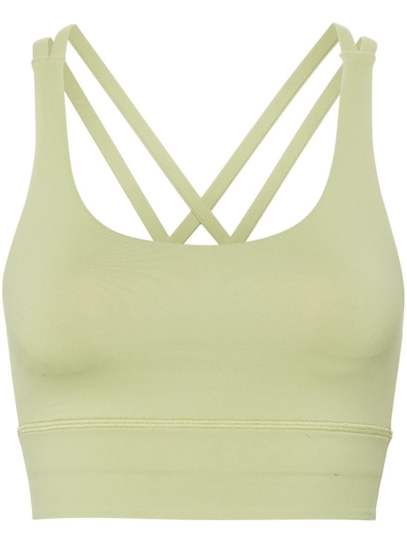 Green Energy Longline Sports Bra