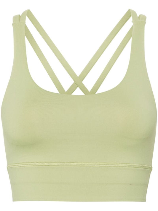 Green Energy Longline Sports Bra