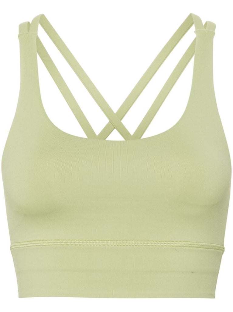 Green Energy Longline Sports Bra