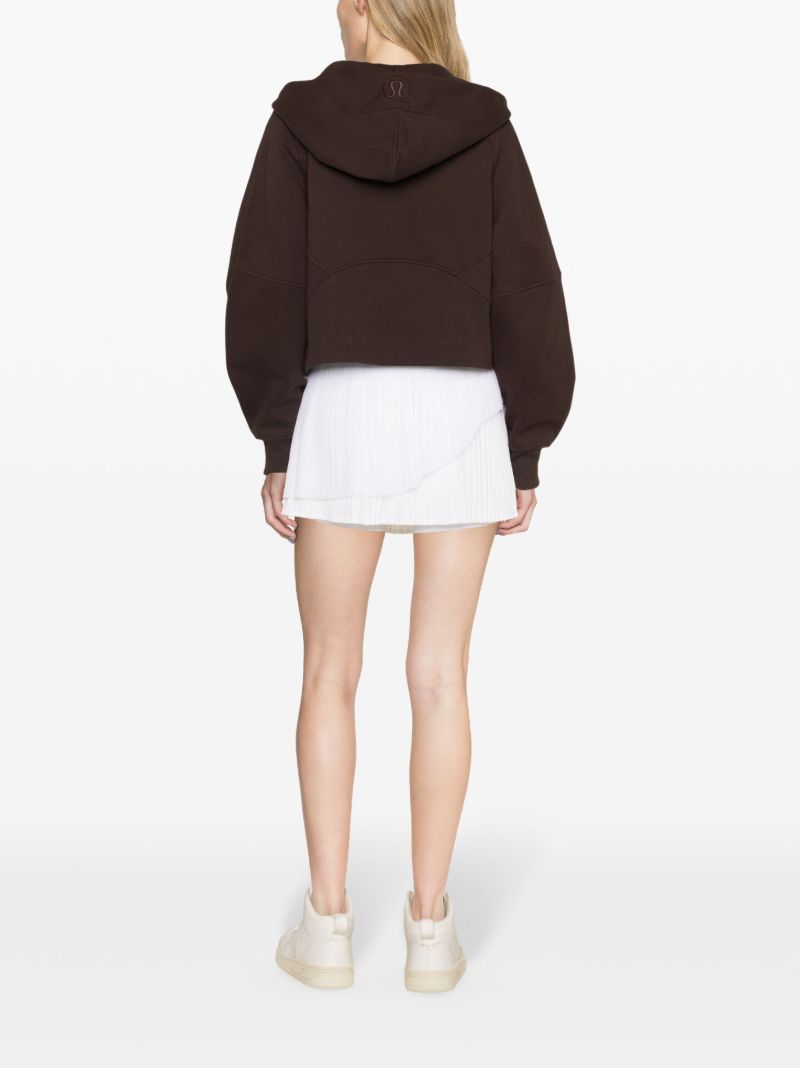 Brown Scuba Fleece Hoodie
