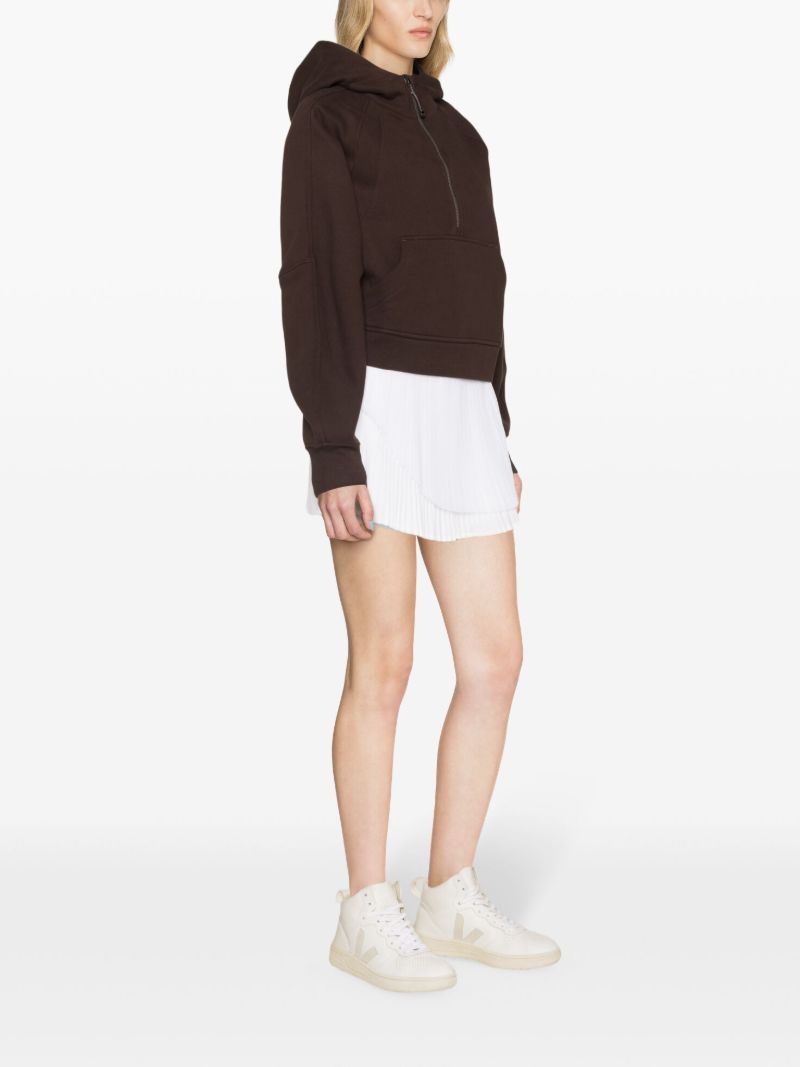 Brown Scuba Fleece Hoodie