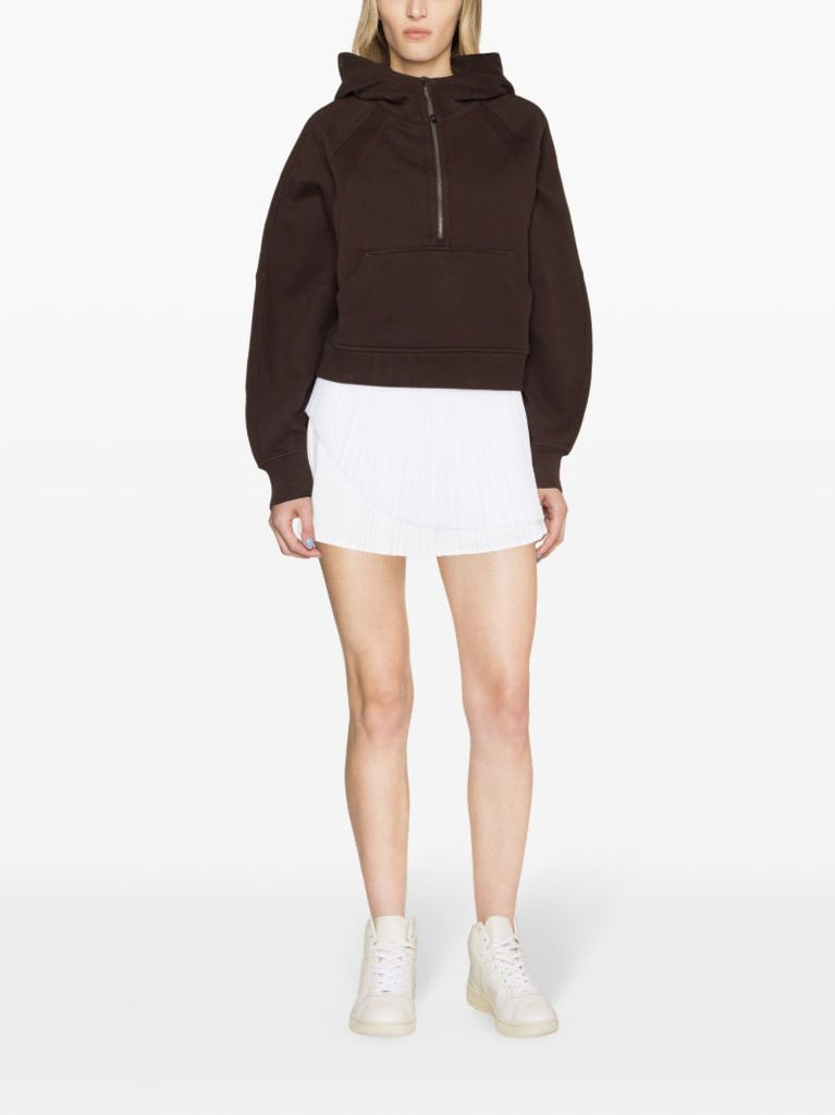 Brown Scuba Fleece Hoodie