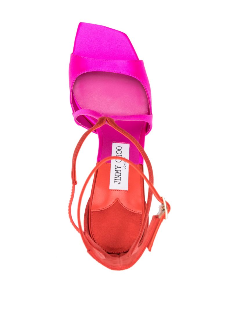 Pink Azia 95 Satin Sandals