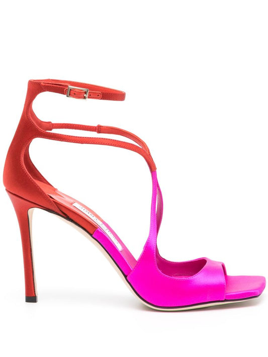 Pink Azia 95 Satin Sandals