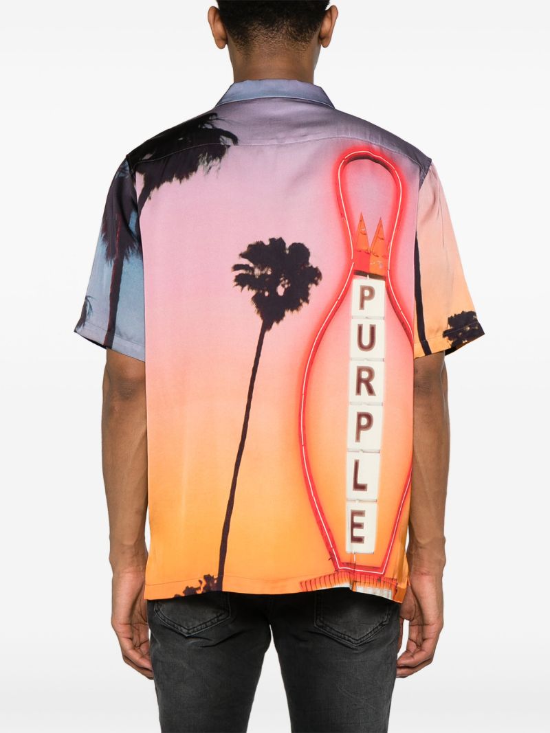 X Blue Sky Inn Orange Graphic-print Shirt